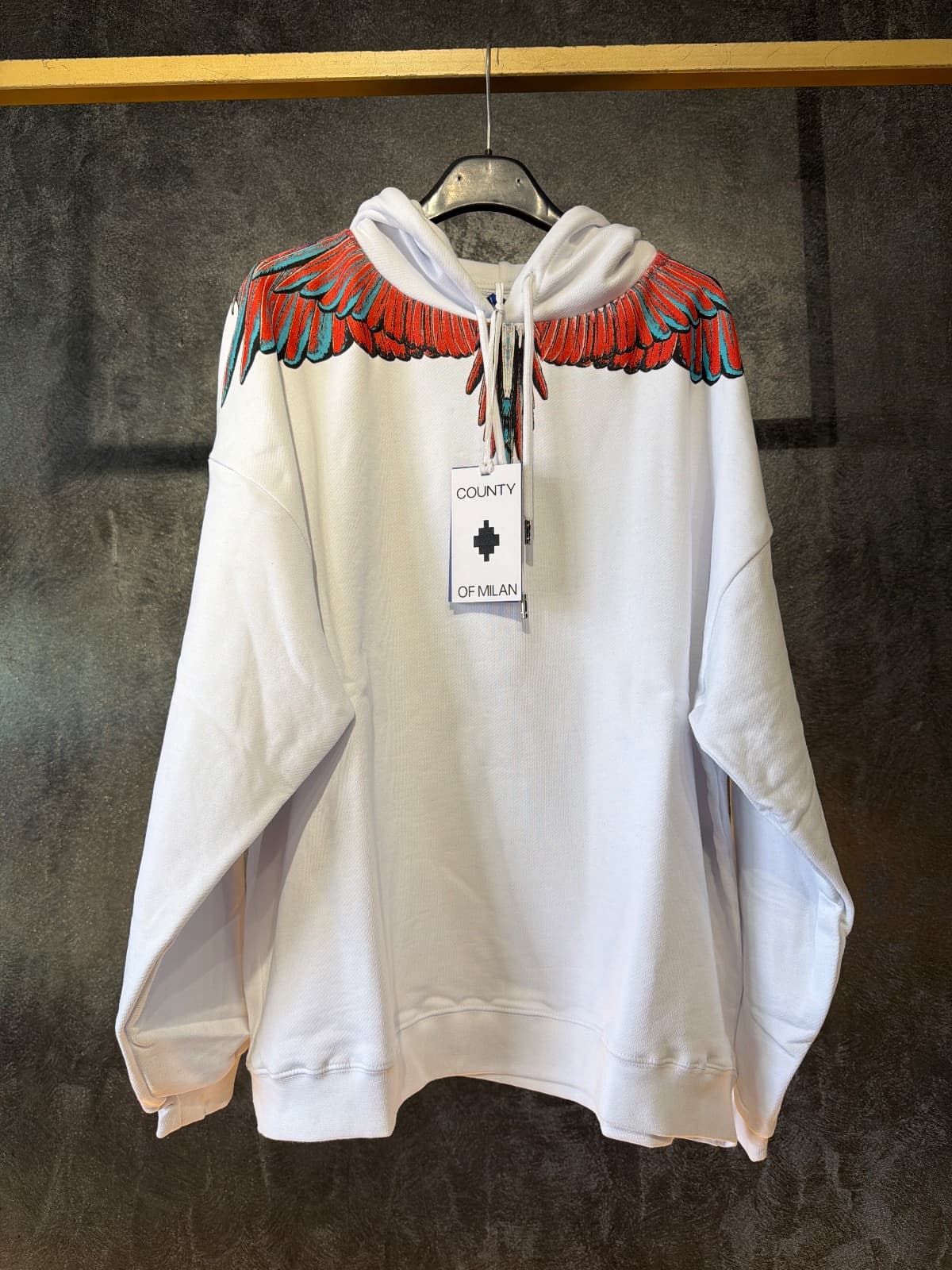Marcelo Burlon Hoodie Bianco Uomo