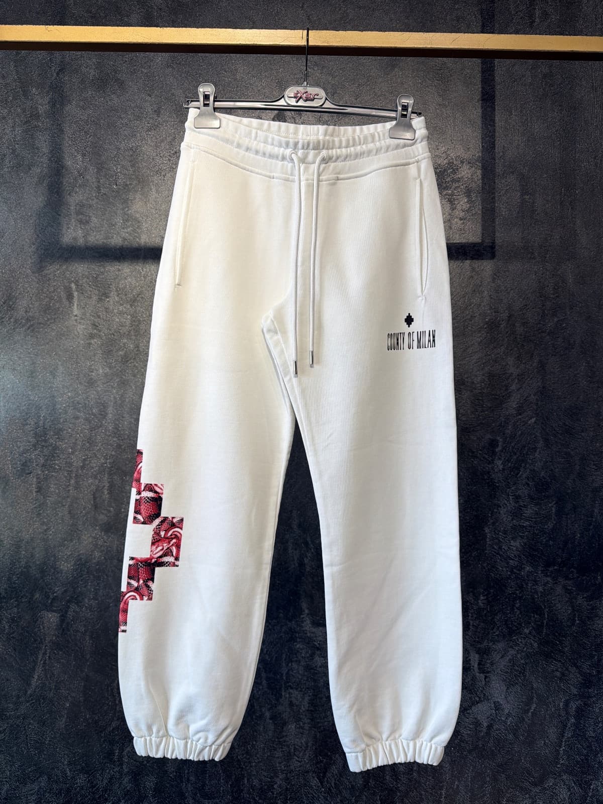 Marcelo Burlon Pantaloni Bianco Uomo