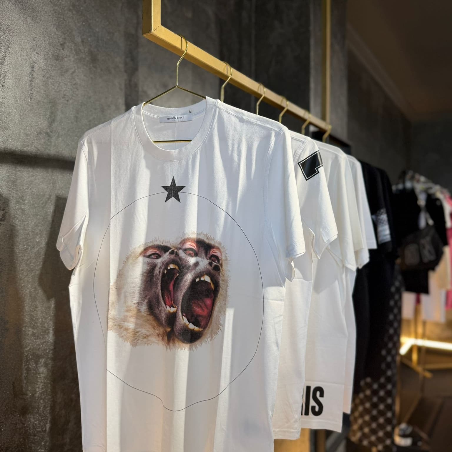 Givenchy Monkey Brothers Tricou Alb